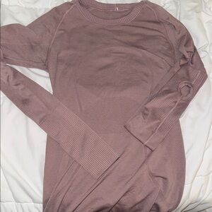 Lululemon Athletica Purple Pink Ribbed Sweatshirt